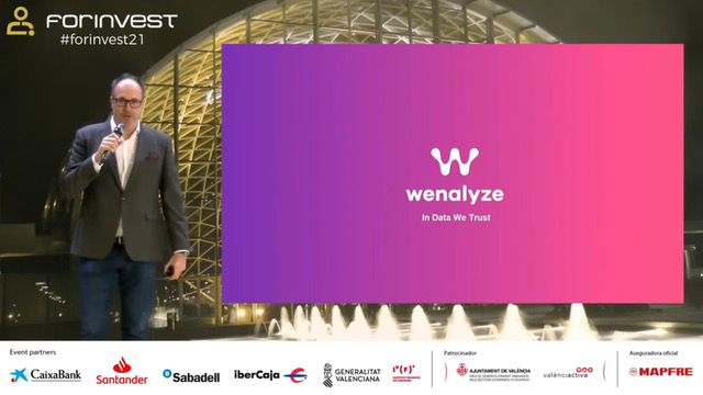 Wenalyze en Forinvest - Fintech and innovation forum - pitch start up Valencia